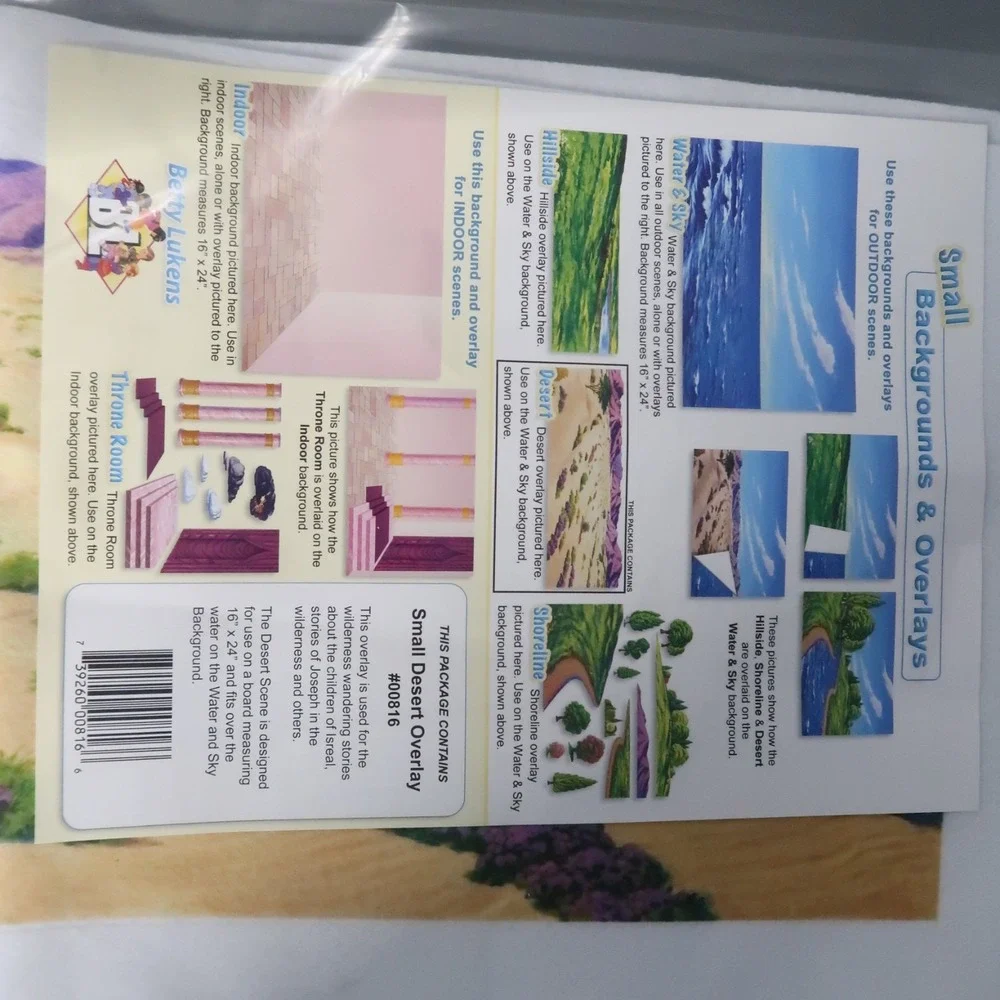 Huge Lot Felt Pages Large Box Display Scenes Betty Lukens Through the Bible